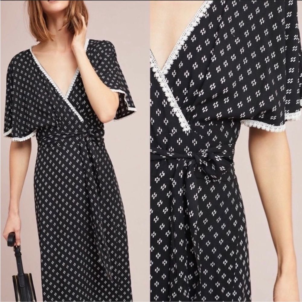 Beachgold Anthropologie Luna Wrap Dress